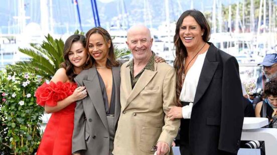 Selena Gomez, Zoe Saldana, Regisseur Jacques Audiard und Karla Sofa Gascon