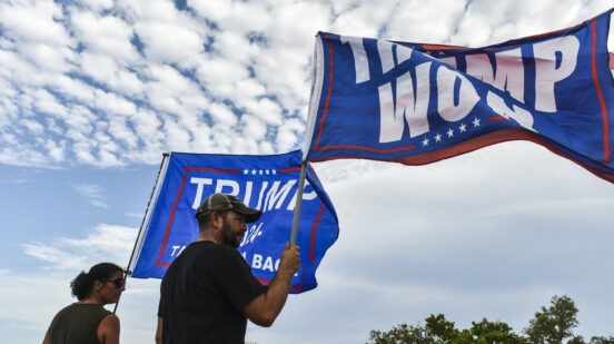 Supporters of former US President Donald Trump