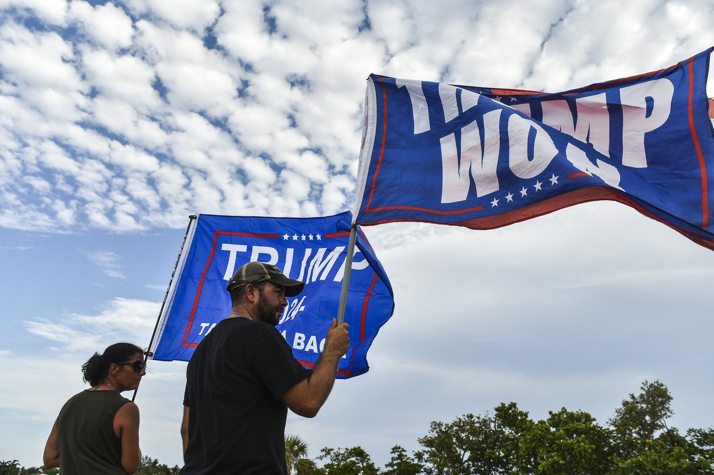 Supporters of former US President Donald Trump