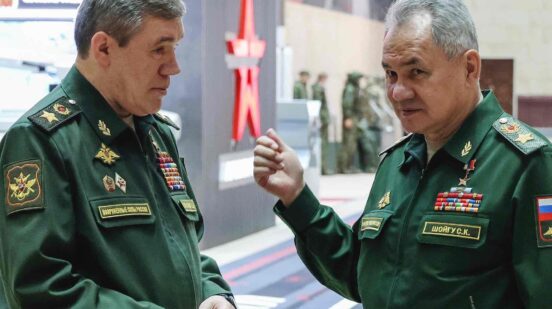 Russian Defense Sergei Shoigu and Chief of General Staff Gen. Valery Gerasimov