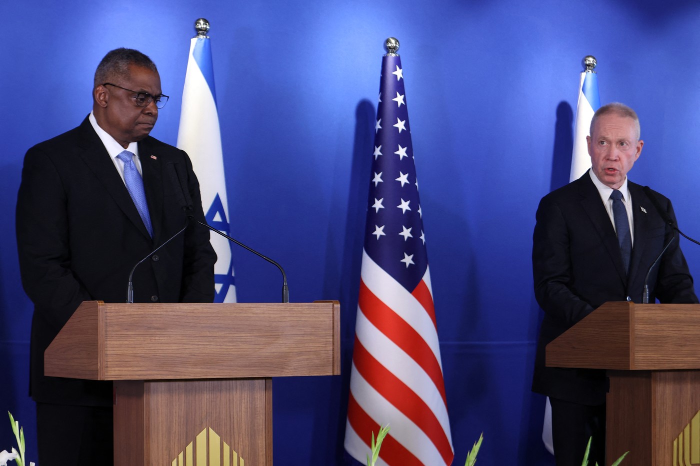 US secretary of defence Lloyd Austin and Israeli defence minister Yoav Gallant