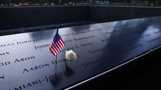 Memorial Pool at the National 9/11 Memorial in New York City,