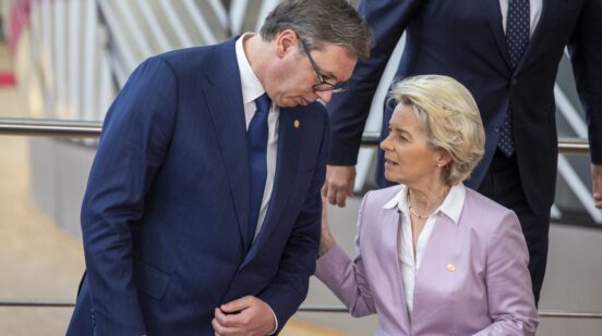 Aleksandar Vucic and Ursula Von der Leyen