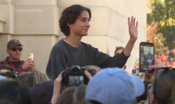 Miles Mitchell, winner of the Timothée Chalamet lookalike contest