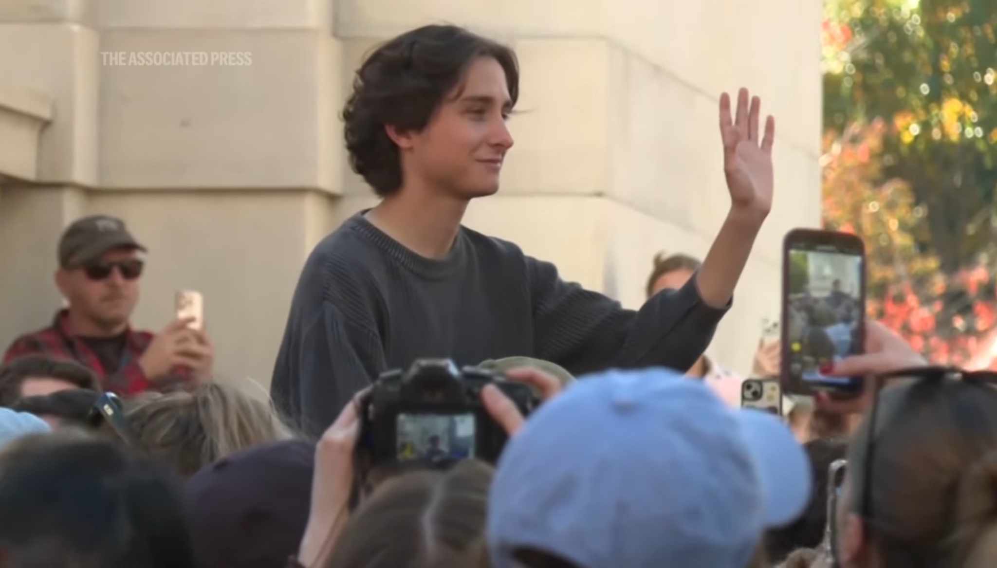 Miles Mitchell, winner of the Timothée Chalamet lookalike contest