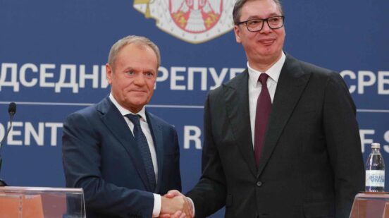 Aleksandar Vučić i Donald Tusk