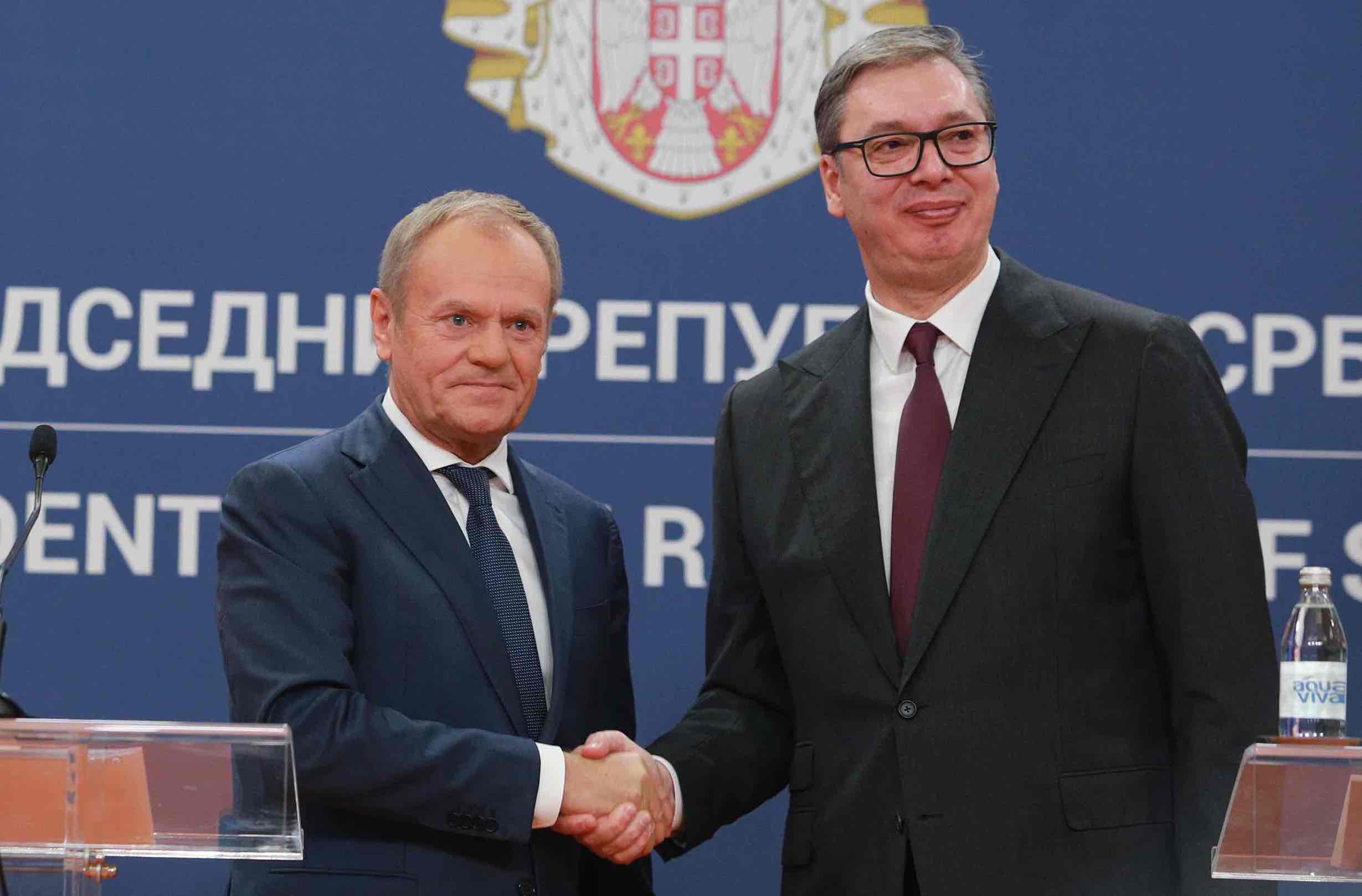 Aleksandar Vučić i Donald Tusk